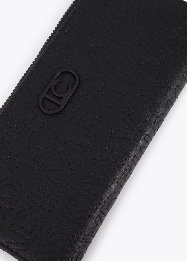 Portemonnaie mit gesticktem Logo.