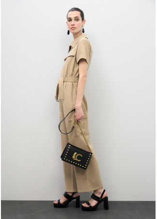 Bandolera con solapa LC animal tachas