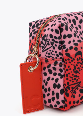 Multicolored Printed Nylon Necessaire