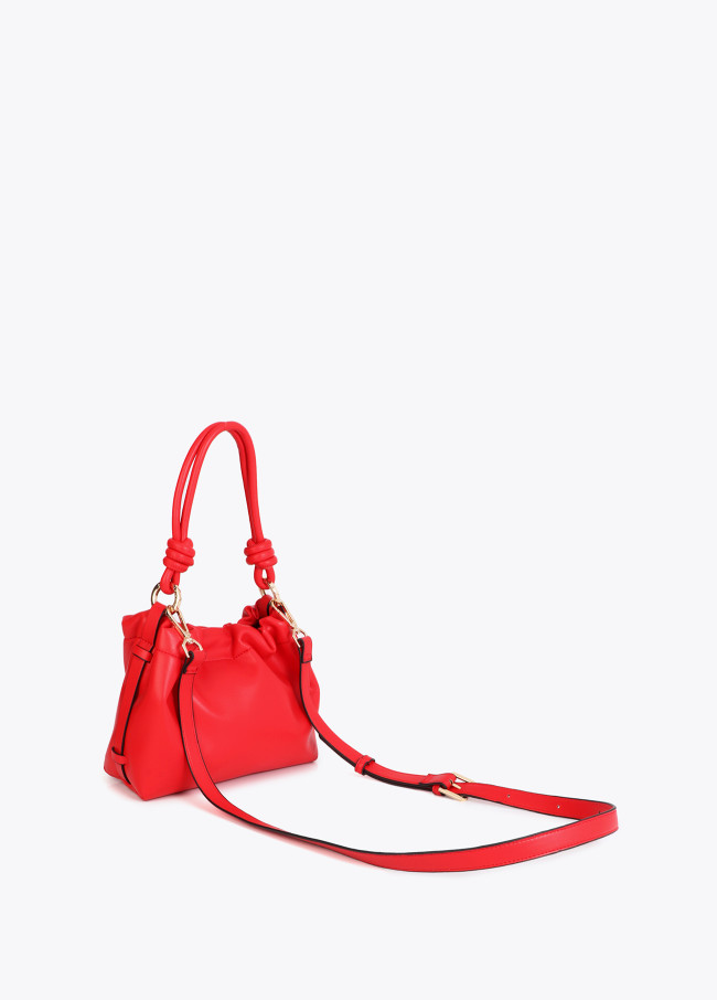 Lined Red Crossbody Bag