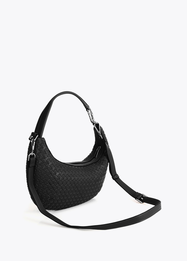 Geflochtene Halbmond-Tasche