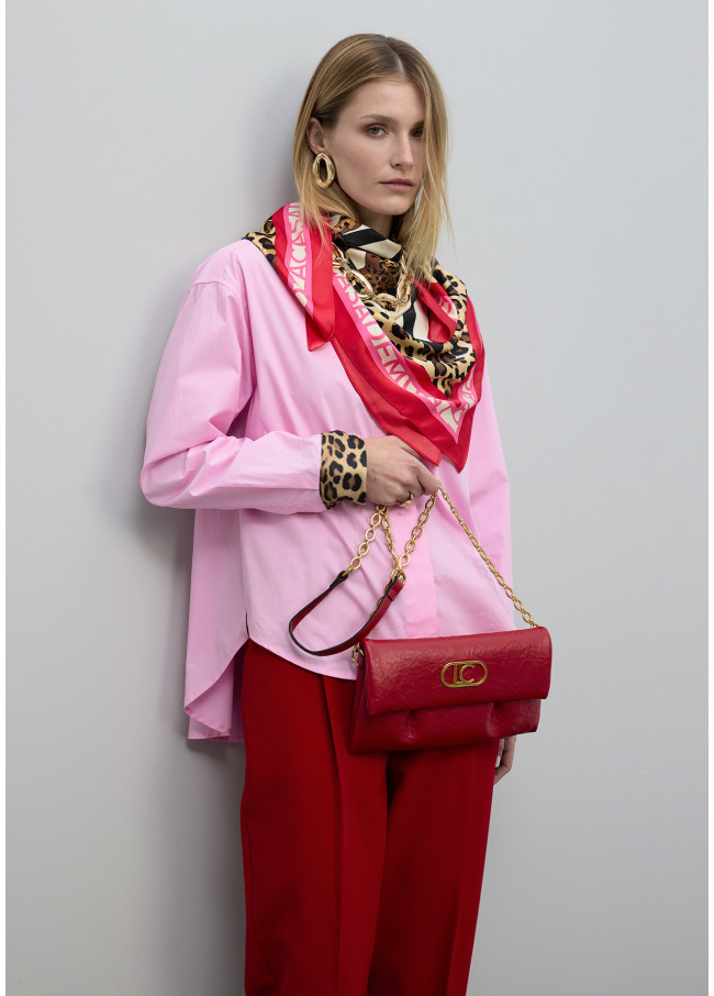 Sac Bandoulière à Revers et Plis