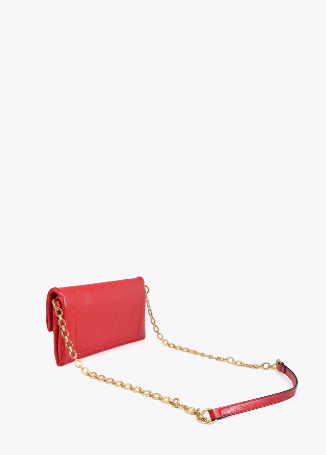 Flap Crossbody with Pleats