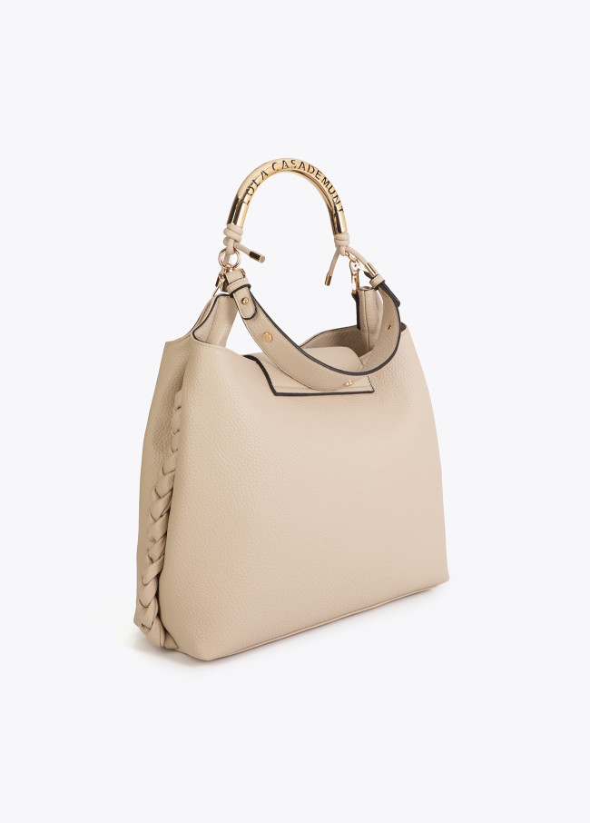 Shopper con manico metallico