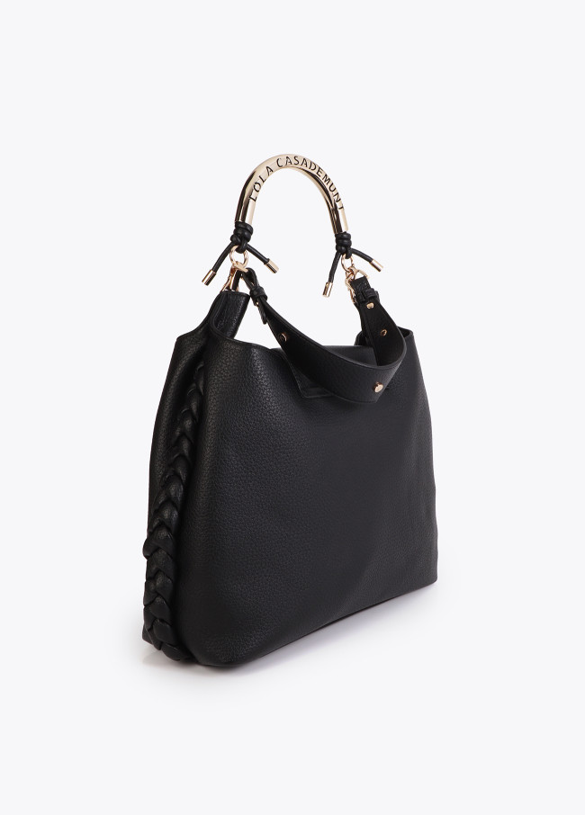 Shopper Manico Metallo Intagliato