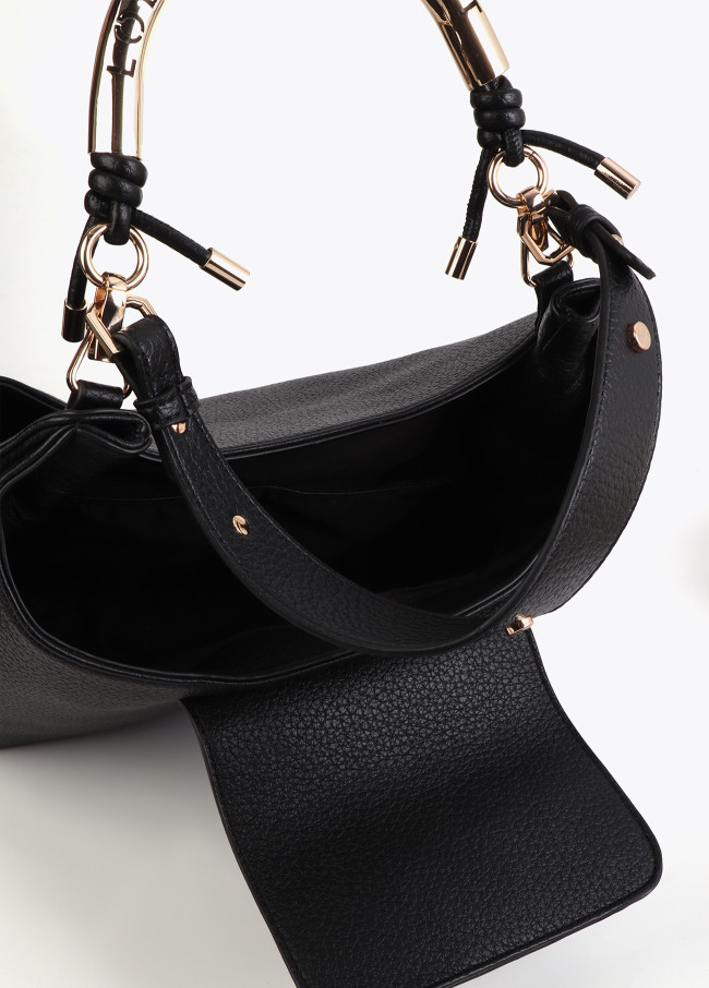 Cut-out Metal Handle Shopper