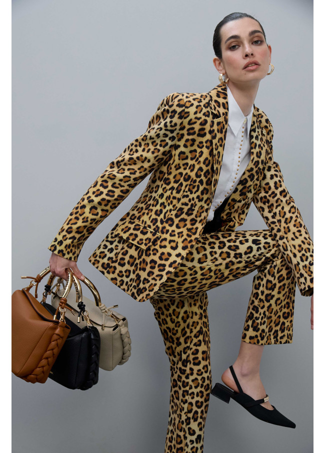 Borsa a Tracolla con Manico in Metallo Forato