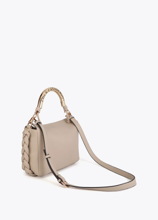 Crossbody Bag with Cut-Out Metal Handle