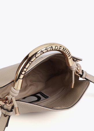 Crossbody Bag with Cut-Out Metal Handle