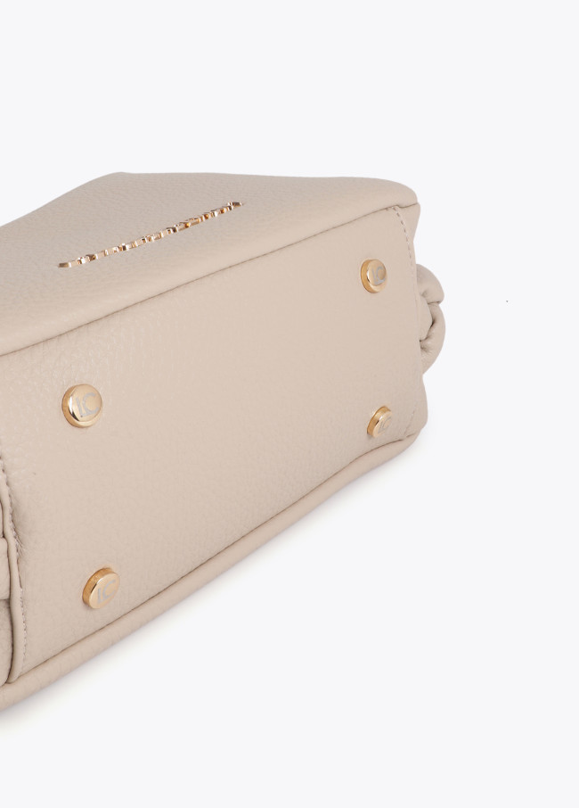 Crossbody Bag with Cut-Out Metal Handle