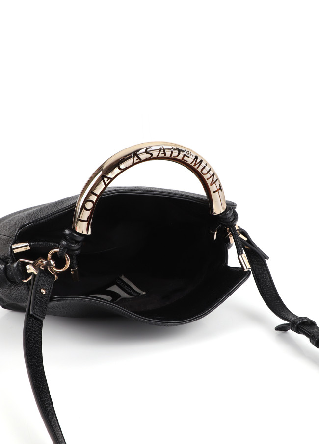 Bolso bandolera asa metálica troquelada