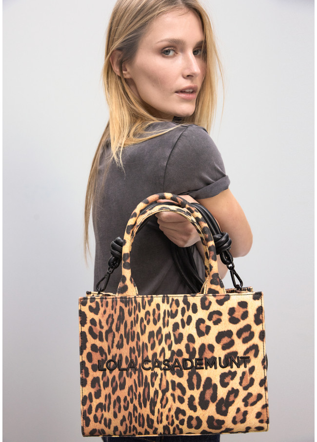 Leopard Print Mini Shopper