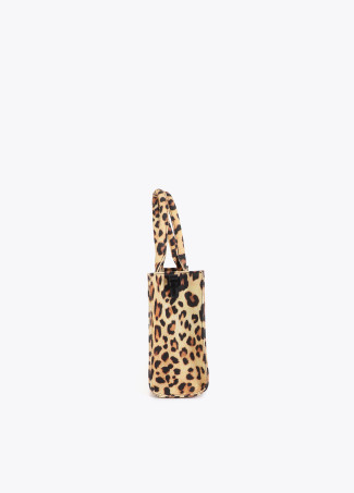 Mini Shopper Tecido Leopardo