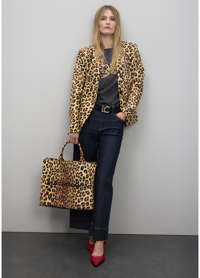 Shopper estampa leopardo