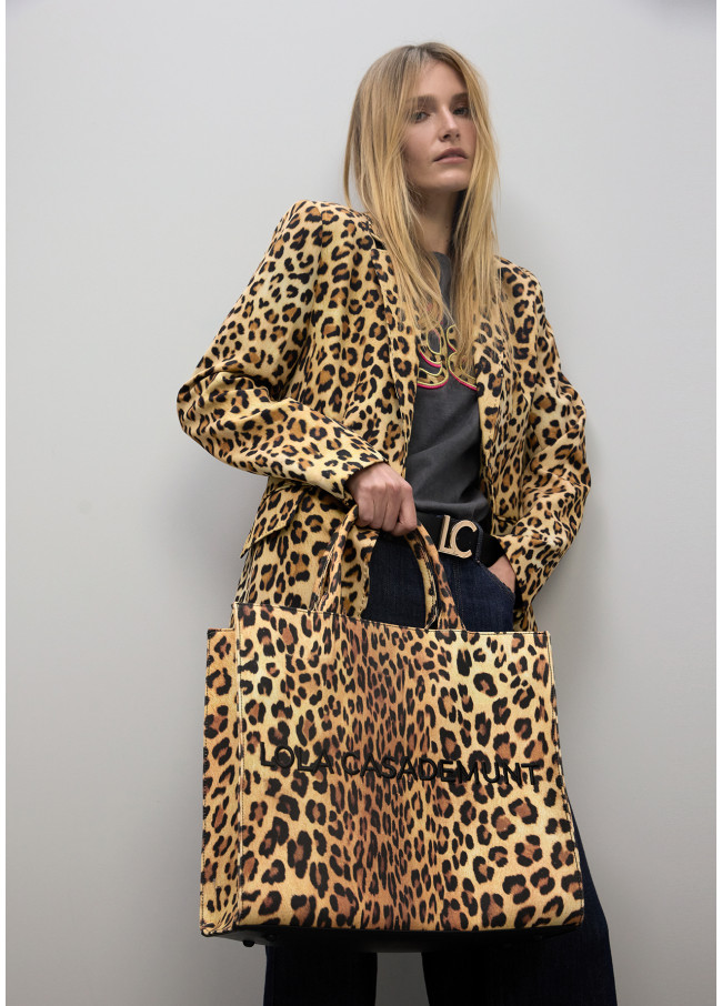 Shopper imprimé léopard