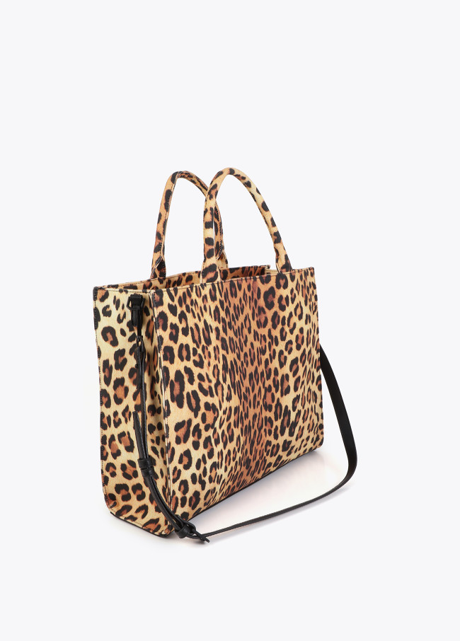 Shopper estampa leopardo