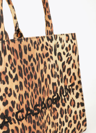 Shopper estampa leopardo