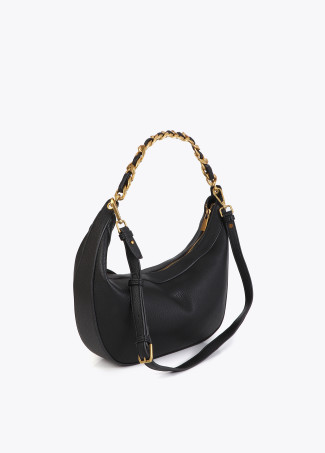 Borsa LC animale con patta effetto tela e pelle