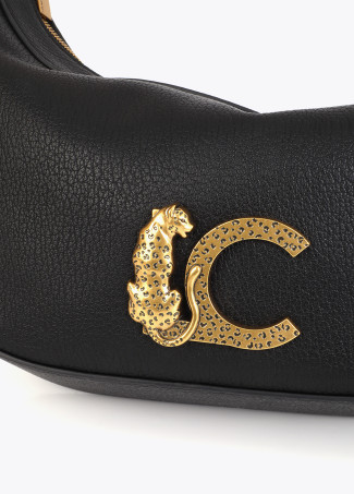 Borsa LC animale con patta effetto tela e pelle