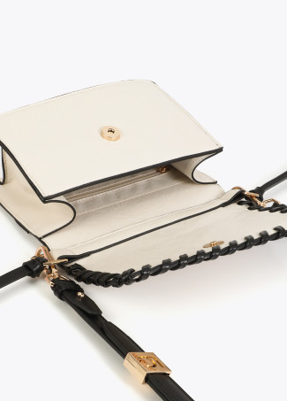 Contrasting Braided Detail Crossbody Bag