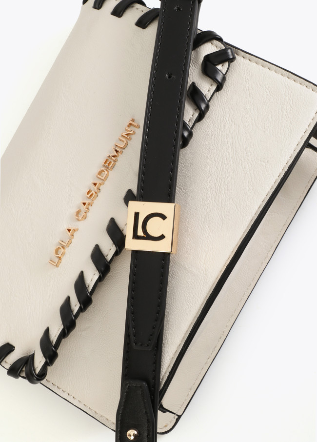 Contrasting Braided Detail Crossbody Bag