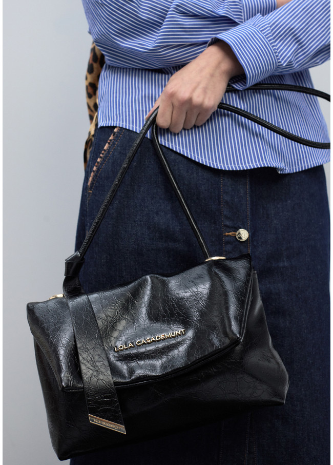 Sac à bandoulière avec rabat et nœud