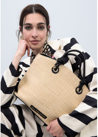 Raffia Effect Tote Bag