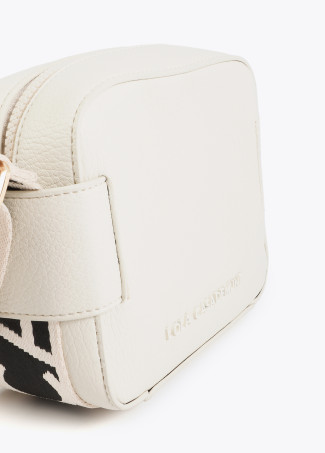 Umhängetasche aus Nylon mit Kontrastgurt