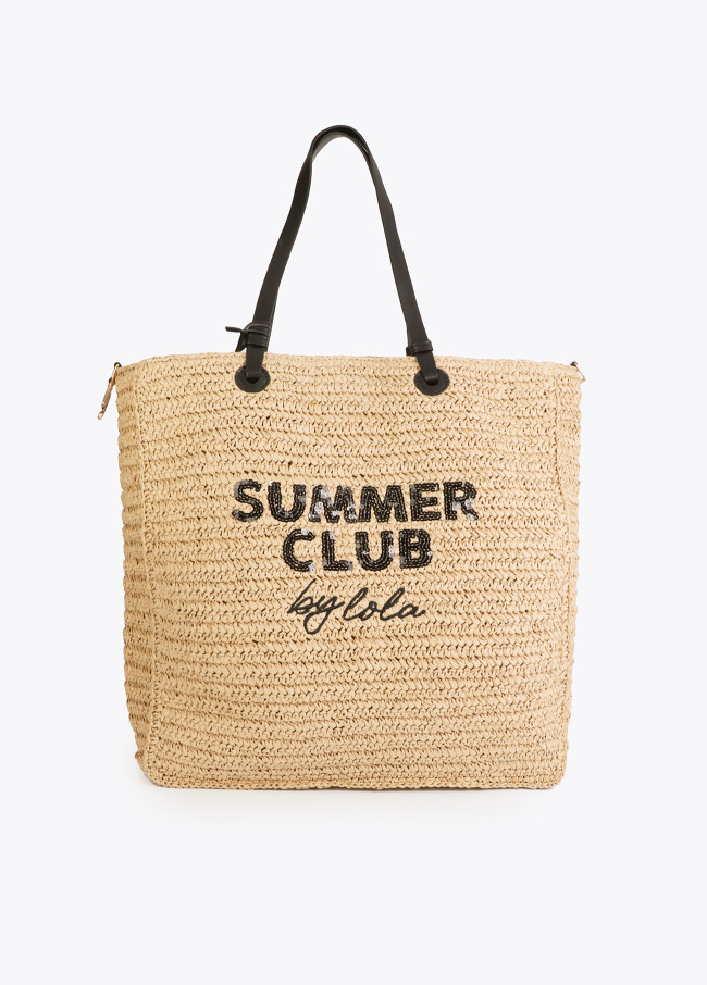 Summer Club Deconstructed Raffia Bag