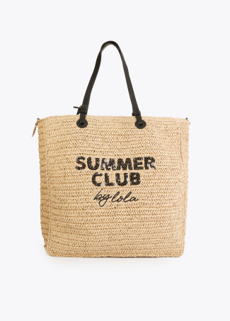 Summer Club Deconstructed Raffia Bag