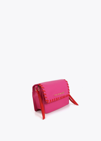 Crossbody Bag with Contrast Braided Detail