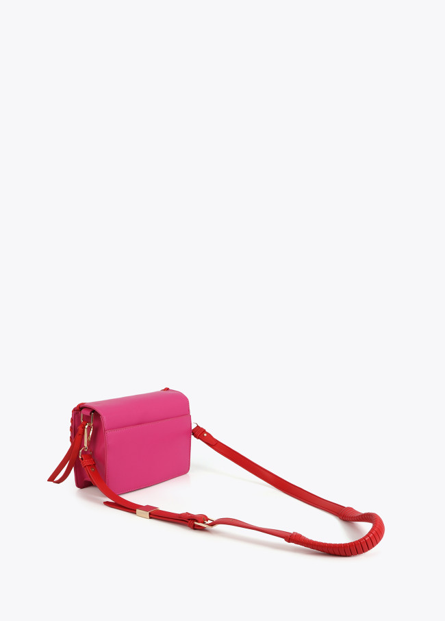 Crossbody Bag with Contrast Braided Detail