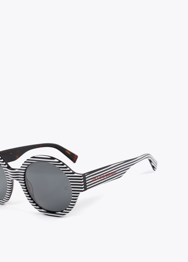 Runde Bicolor Sonnenbrille