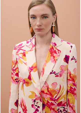 Blazer Fluide Imprimé