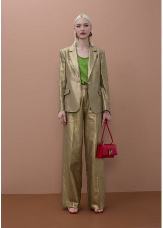 Fitted Metallic Blazer