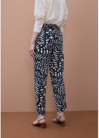 Bedruckte Satin-Jogger