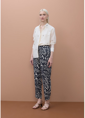 Printed Satin Jogger