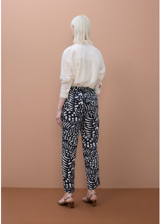 Bedruckte Satin-Jogger