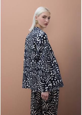 Blazer Estampado Fluido