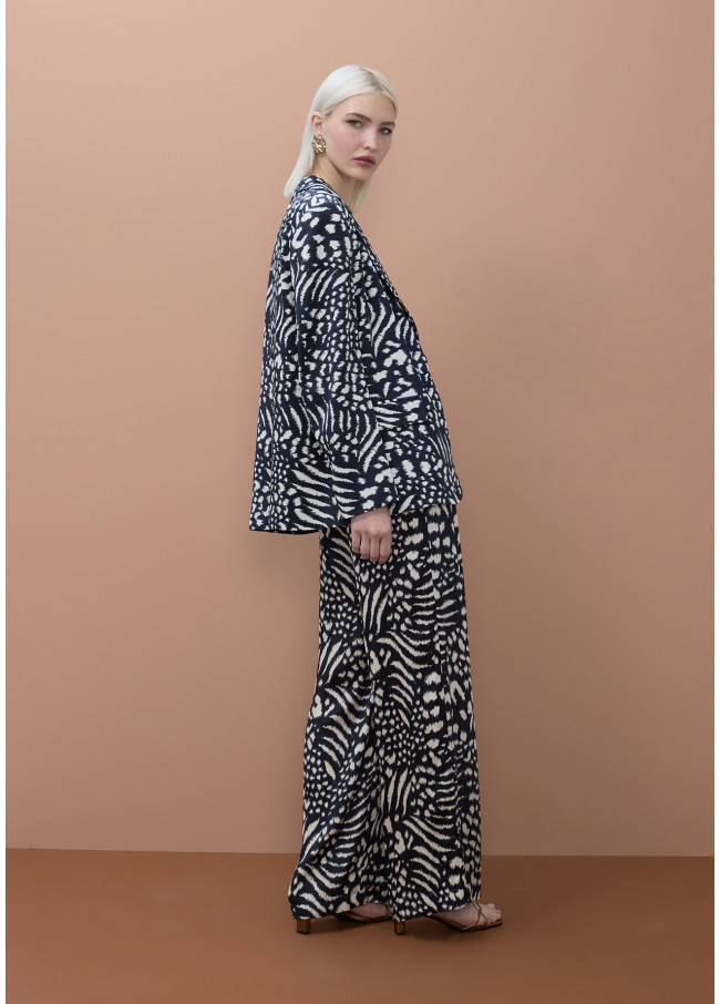 Fluid Printed Blazer