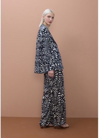 Blazer Estampado Fluido