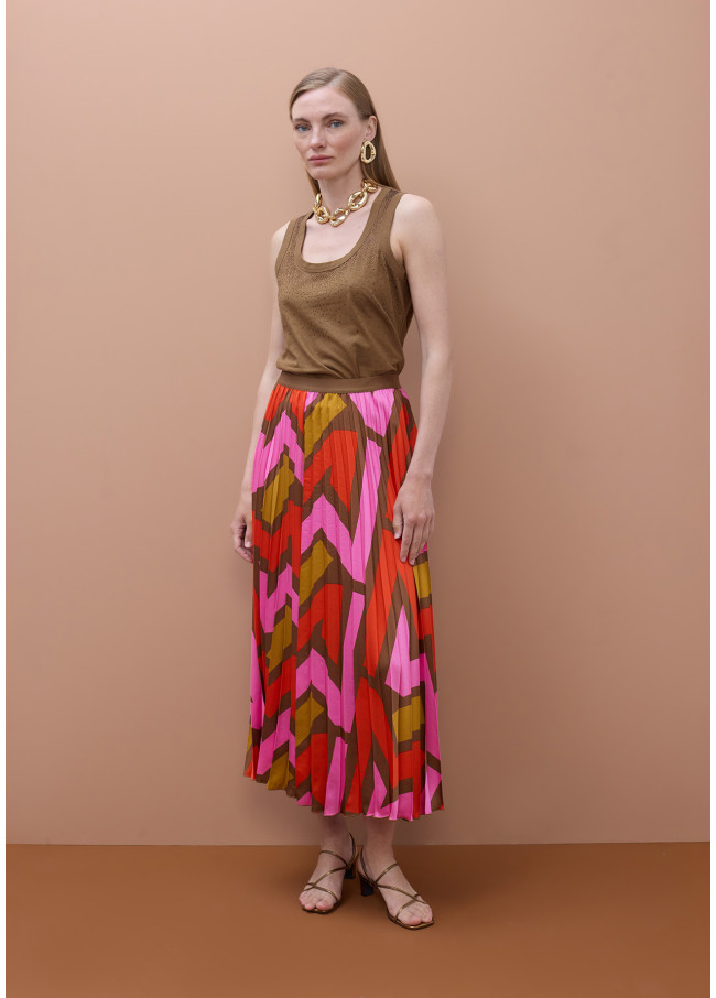 Top tirante circular con strass