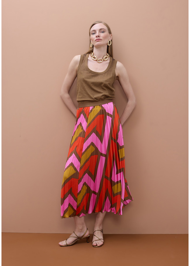 Strappy circular top with rhinestones