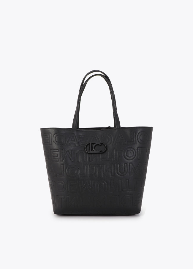 Unstrukturierte Shopper-Monogramm