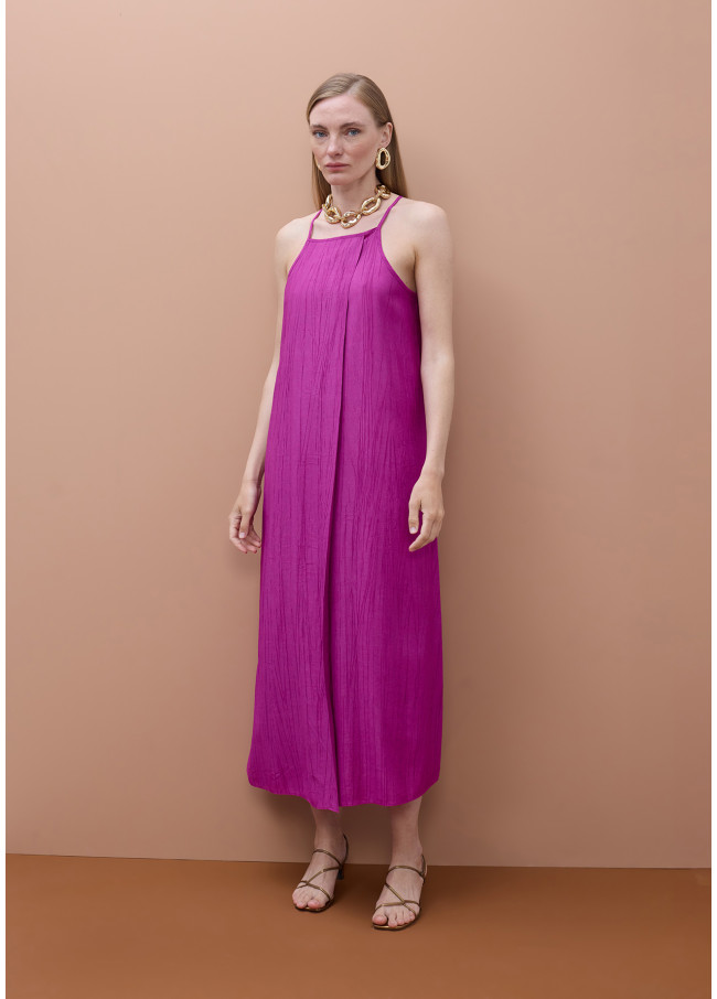 Spaghetti Strap Straight Neckline Dress