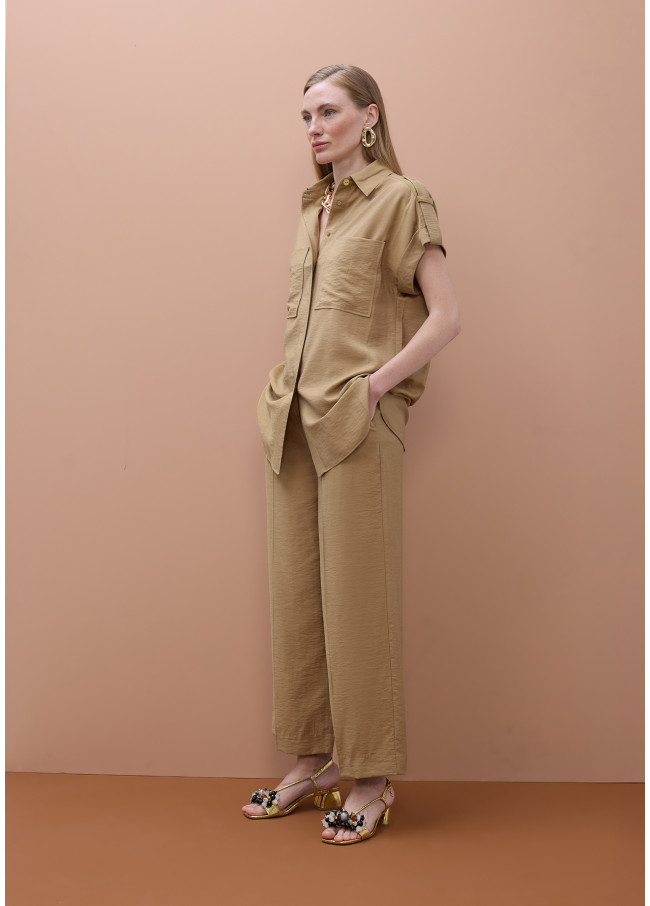 Fluid Culottes Pants