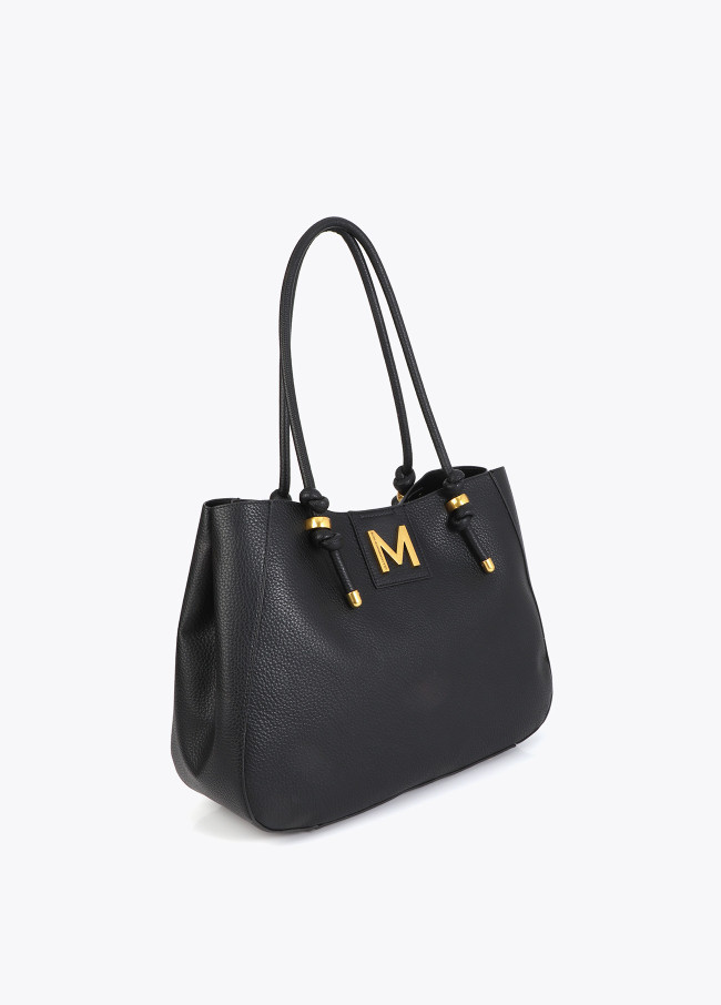 Metallic Detail Shopper