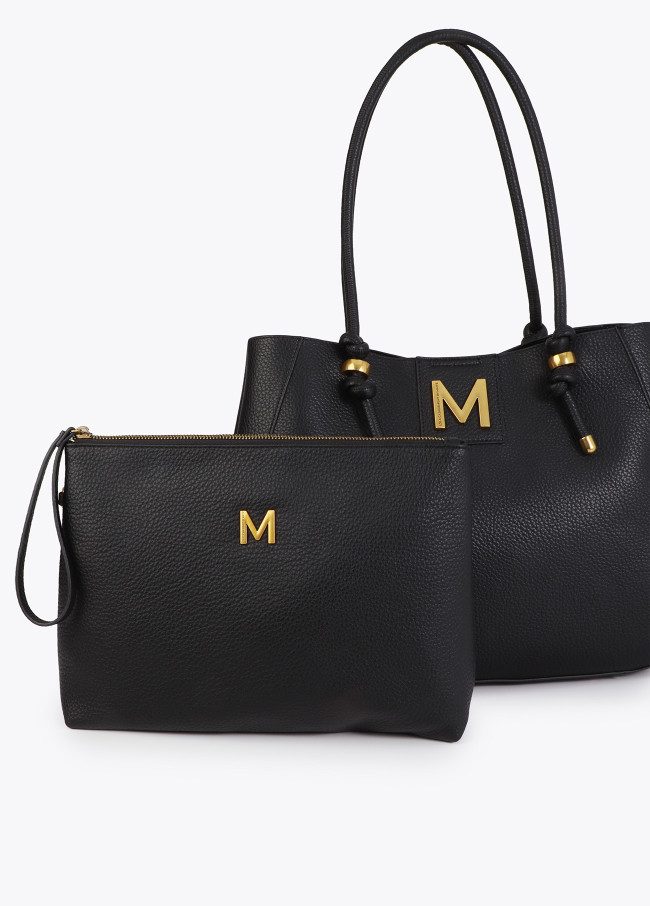 Metallic Detail Shopper