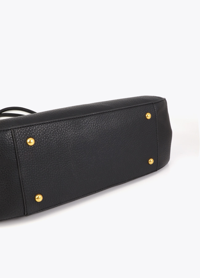 Metallic Detail Shopper