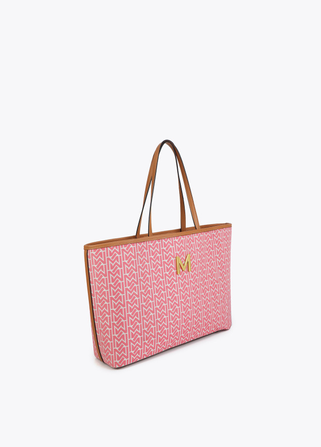 Shopper Jacquard e Efeito Pele